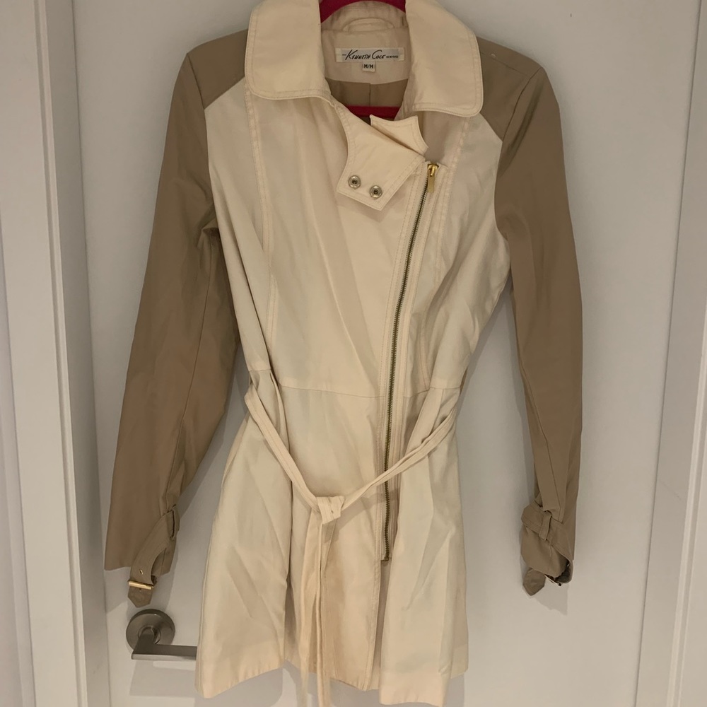 Kenneth Cole Two-tone trench coat